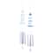 Set of 2 White Aluminum Coastal Wind Chimes, 4" x 30" Each